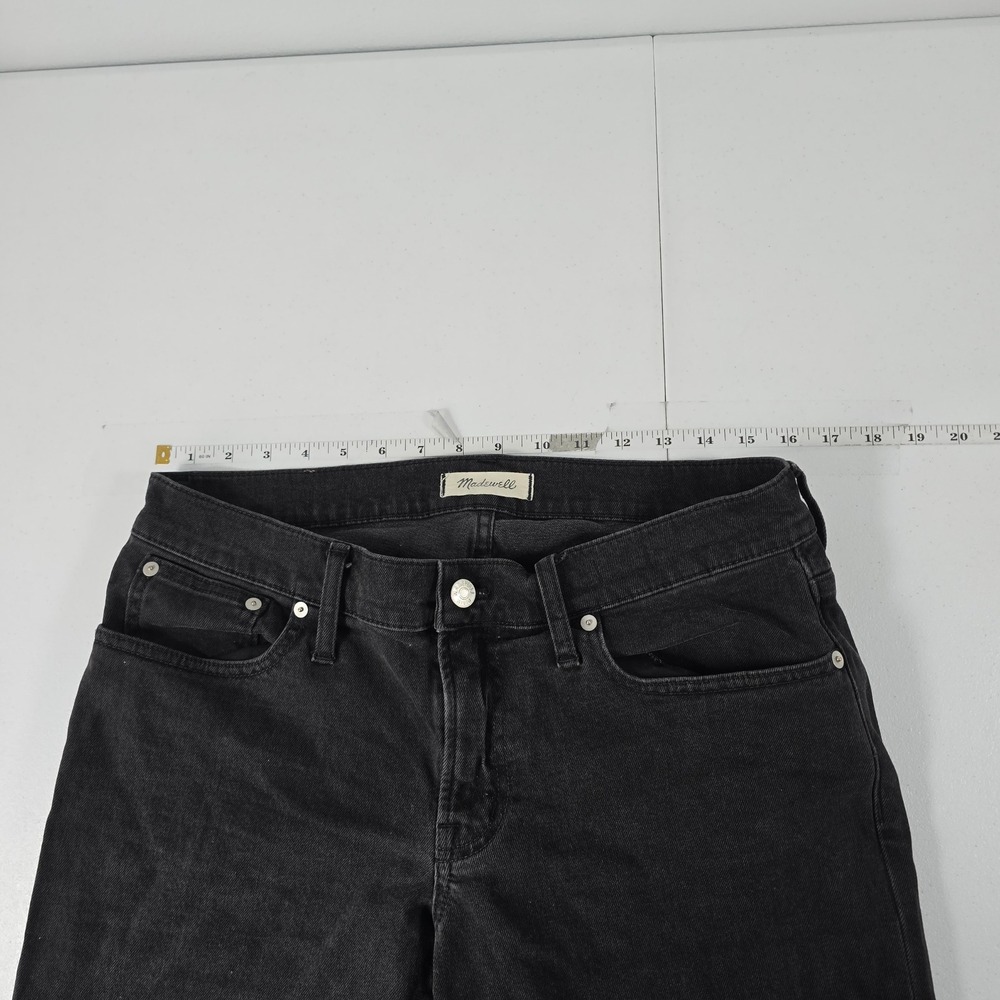 Madwell The Perfect Vintage Straight Jean Washed Black Denim Sz 30 CKP464714218 - Picture 3 of 10